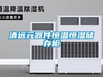 知识百科清远元器件恒温恒湿储存柜
