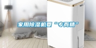 家用除湿机要“专而精”