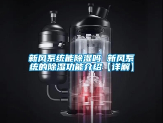 行业新闻新风系统能除湿吗 新风系统的除湿功能介绍【详解】
