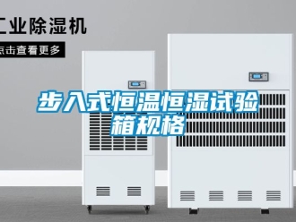 知识百科步入式恒温恒湿试验箱规格
