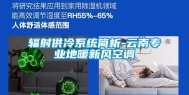 辐射供冷系统简析-云南专业地暖新风空调