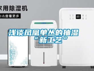 企业新闻浅谈凤凰单丛的抽湿“新工艺”