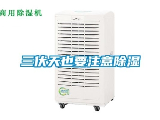 行业新闻三伏天也要注意除湿