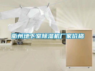 企业新闻衢州地下室除湿机厂家价格