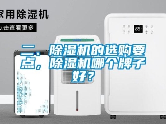 行业新闻二、除湿机的选购要点，除湿机哪个牌子好？