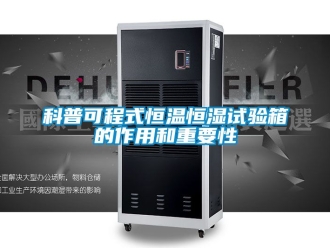 知识百科科普可程式恒温恒湿试验箱的作用和重要性