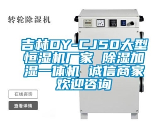 企业新闻吉林DY-CJ50大型恒湿机厂家 除湿加湿一体机 诚信商家欢迎咨询