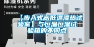 【步入式高低温湿热试验室】与恒温恒湿试验箱的不同点