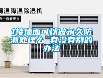 企业新闻1楼墙面可以做永久防潮处理么 有没有别的办法