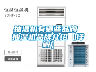 企业新闻抽湿机有哪些品牌 抽湿机品牌介绍【详解】