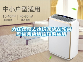 企业新闻大压场强去水份集中在轮材除湿机再用程序的运用