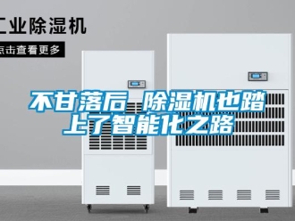 企业新闻不甘落后 除湿机也踏上了智能化之路