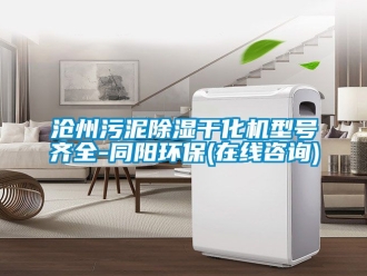 企业新闻沧州污泥除湿干化机型号齐全-同阳环保(在线咨询)
