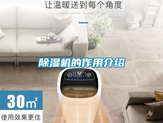 企业新闻除湿机的作用介绍