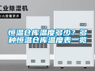 知识百科恒温仓库温度多少？多种恒温仓库温度表一览