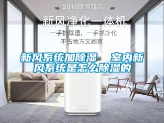 行业新闻新风系统加除湿  室内新风系统是怎么除湿的