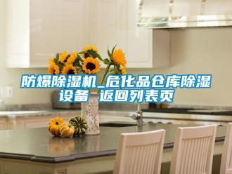 企业新闻防爆除湿机_危化品仓库除湿设备 返回列表页