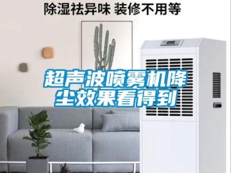 企业新闻超声波喷雾机降尘效果看得到