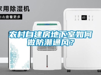 企业新闻农村自建房地下室如何做防潮通风？