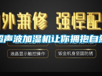 企业新闻超声波加湿机让你拥抱自然