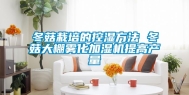 冬菇栽培的控湿方法 冬菇大棚雾化加湿机提高产量