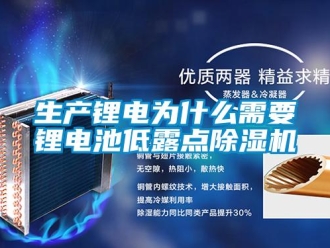 知识百科生产锂电为什么需要锂电池低露点除湿机