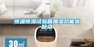 恒温恒湿试验箱加湿功能优缺点
