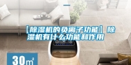 【除湿机的负离子功能】除湿机有什么功能和作用